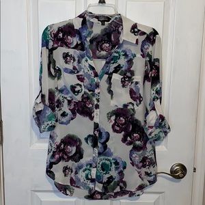 Express Women’s Portofino Full Button Blouse